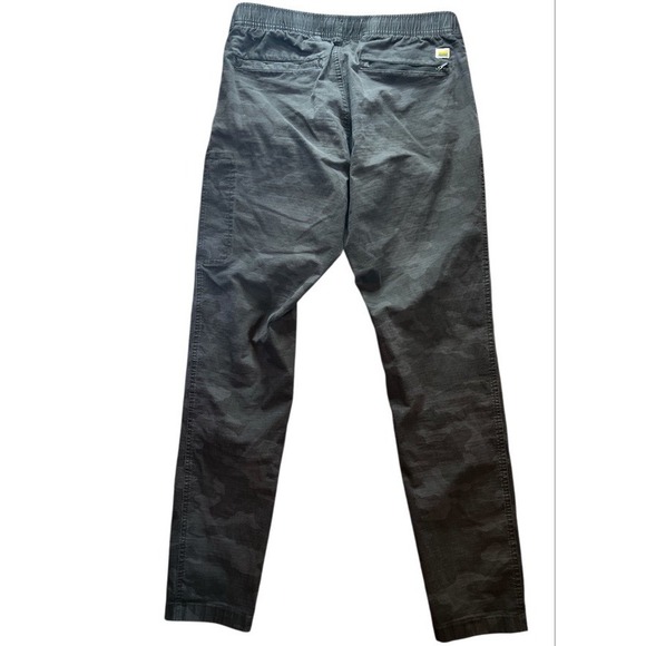 Vuori Ripstop Climber Pants Gray Camo Outdoors Drawstring Men's Medium - Picture 3 of 5